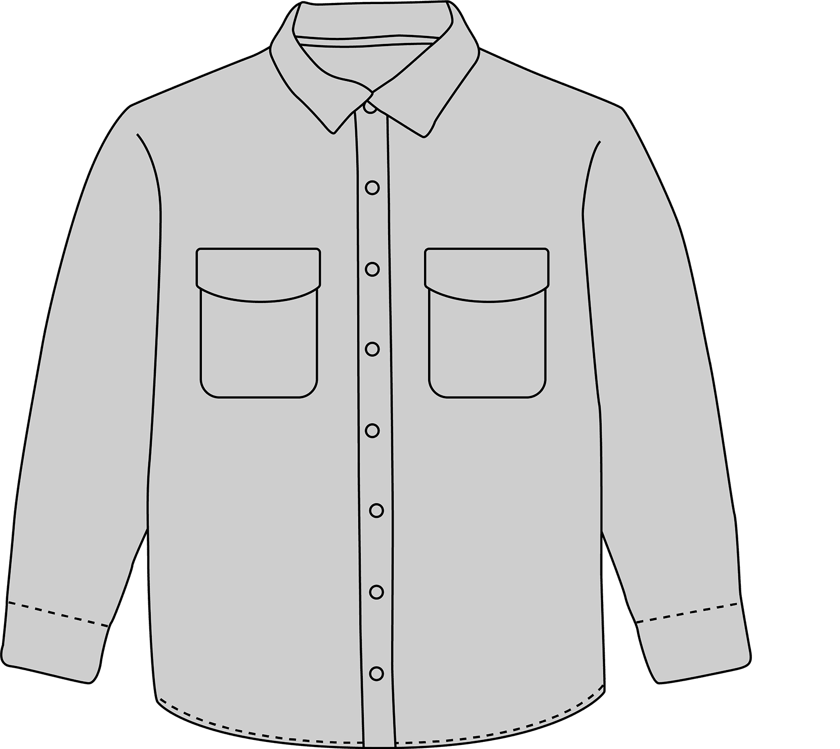 Поло з довгим рукавом - перед