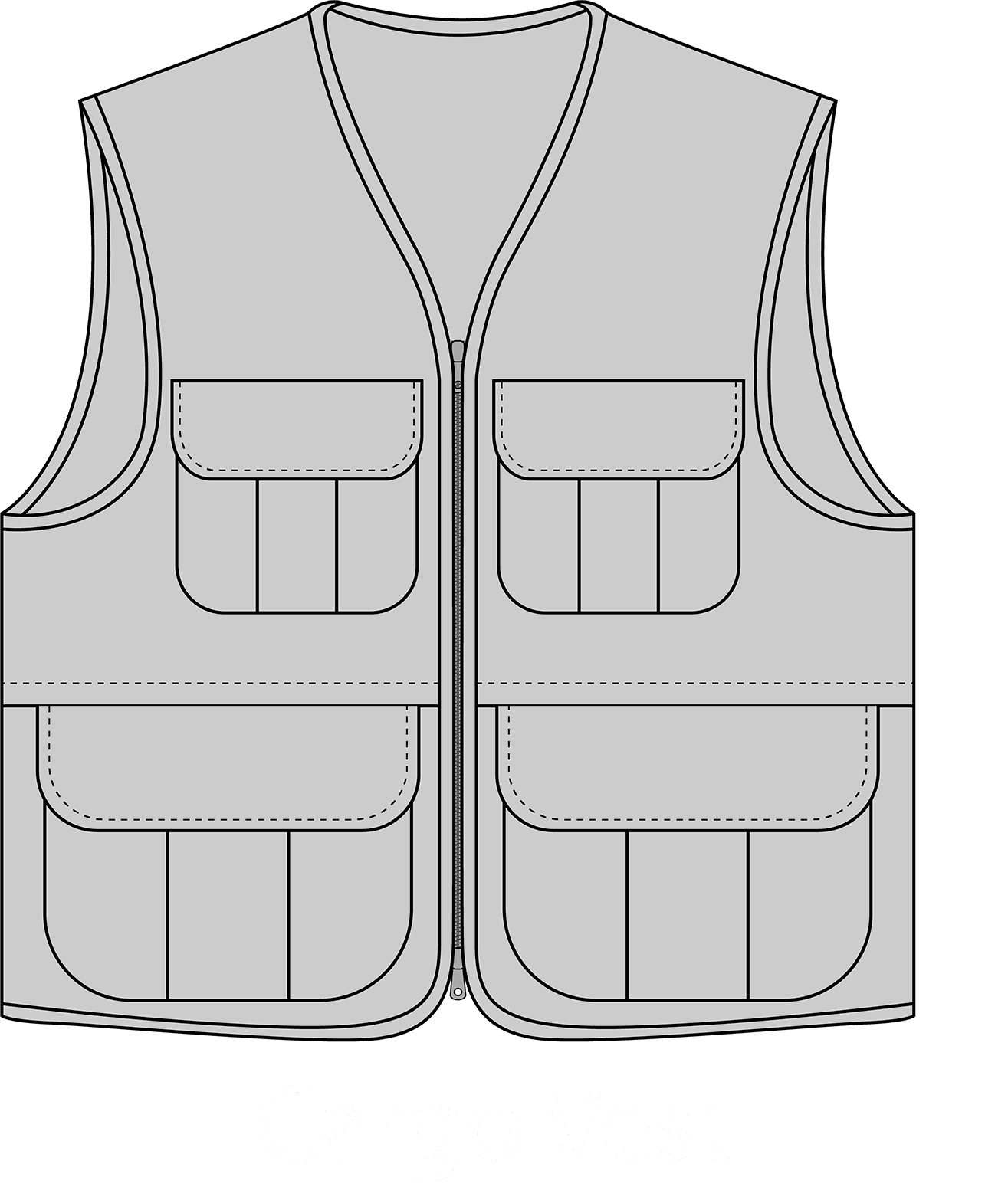 Карго жилет - перед