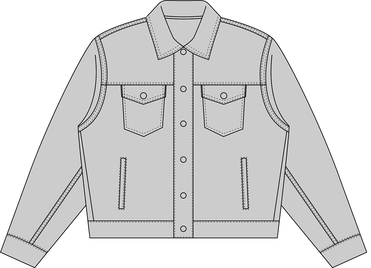 Джинсова куртка - перед