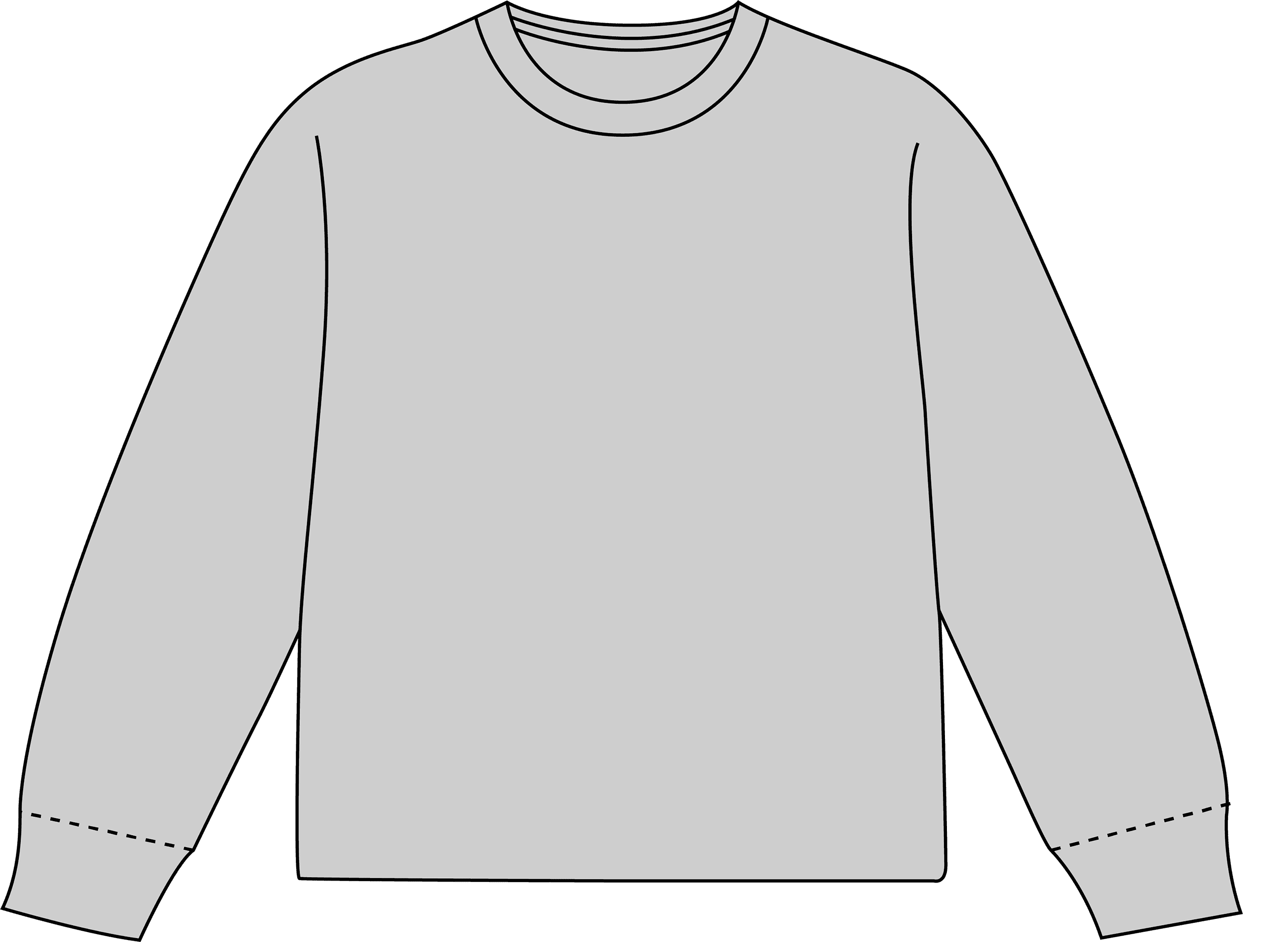 Футболка з довгим рукавом - перед